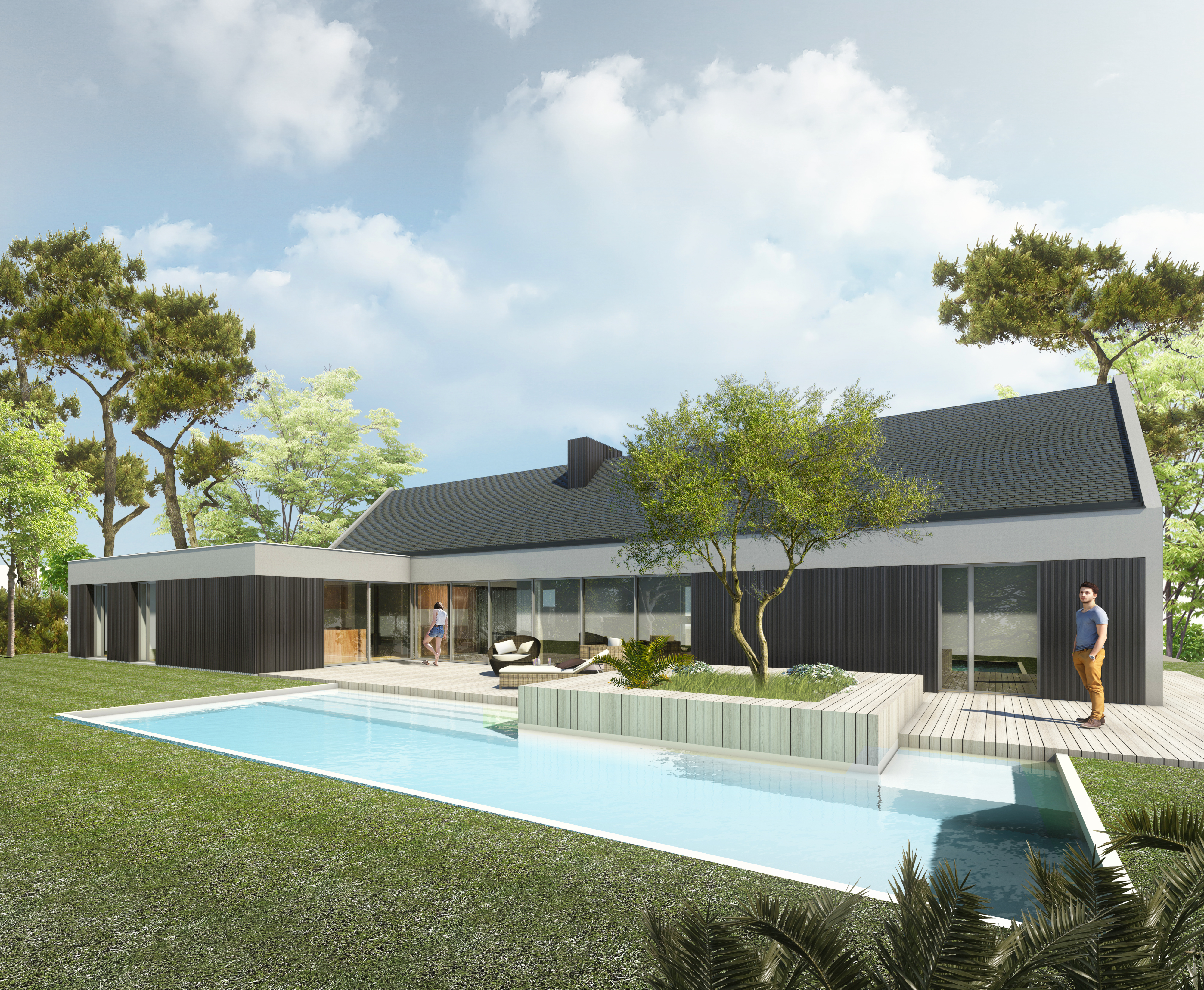 Jérôme JEGADO Architecte DPLG- Construction maison individuelle BBC PASSIVE